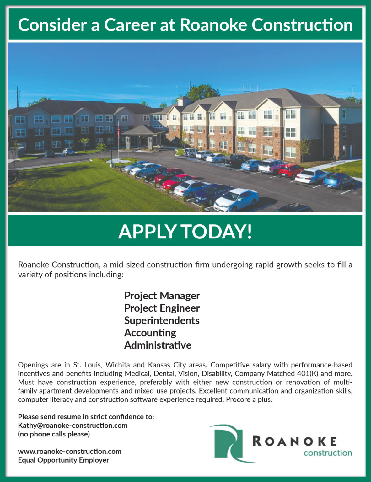 Careers Roanoke Construction